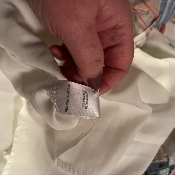 Ali & Jay Olvera Street White Multi Embroidered Mini Dress Medium - Picture 16 of 16